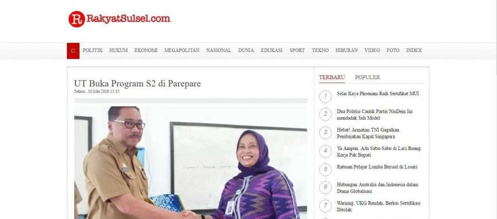 UT Buka Program S2 di Parepare – Universitas Terbuka