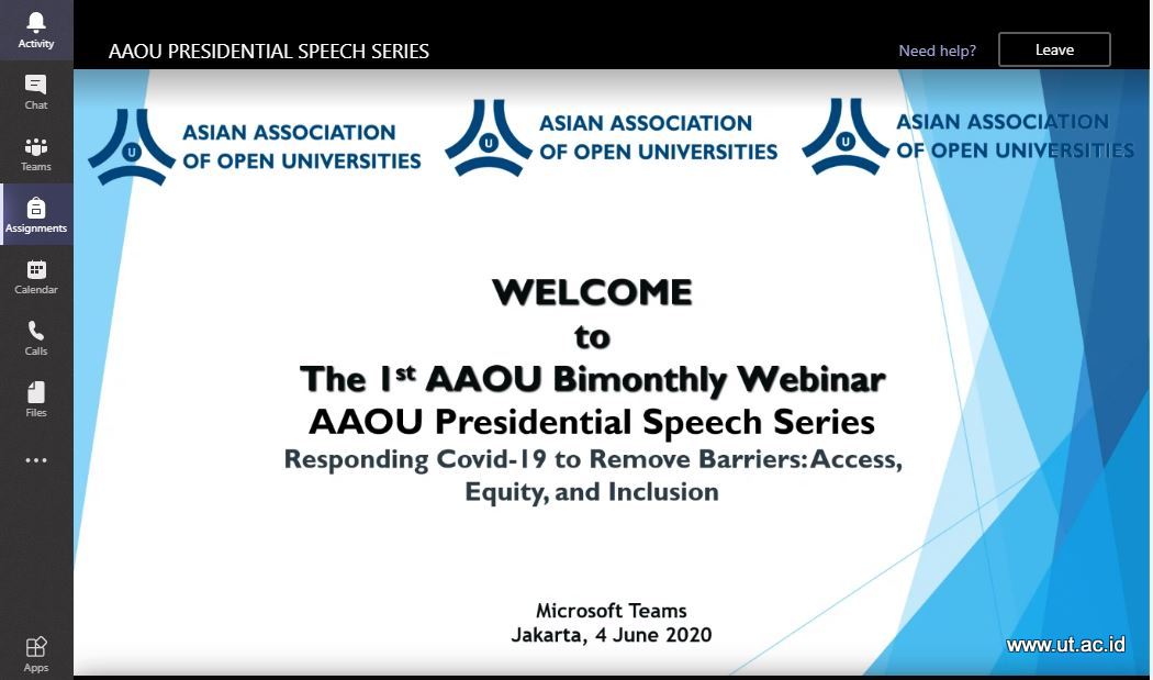 20200604_Webinar_AAOU_Pertama_Tahun_2020