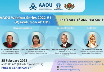 Webinar AAOU Series 2022: (R)Evolution of ODL